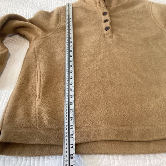 J. Crew Women’s Fleece Sherpa Button Front Tunic Pullover Size L - Picture 9 of 13